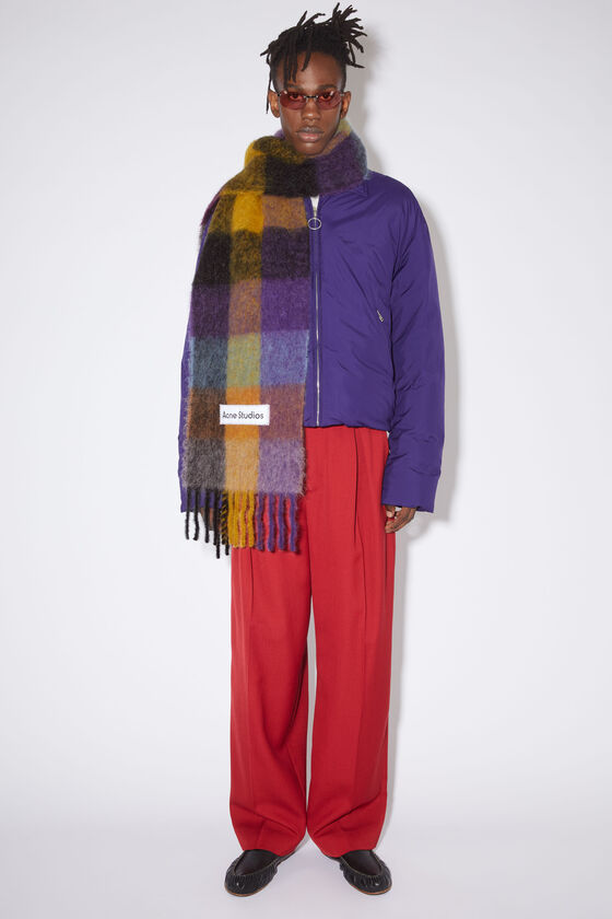 (image for) Fun Mohair checked scarf